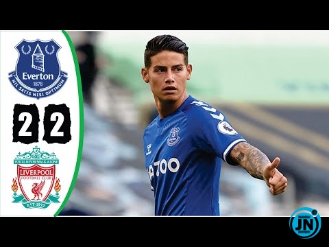 Highlights Everton vs Liverpool 2 2 Goals Highlights