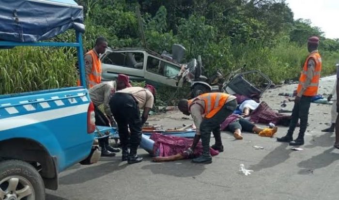 On the Lagos Ibadan expressway a truck crushed three people to death.