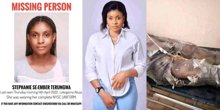 Stephanie Terungwa a missing Abuja NYSC member was discovered dead.