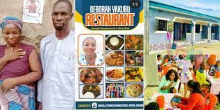 Apostle Chibuzor Chinyere a man with good heart donates a beautiful restaurant to the family of Deborah Yakubu who was murdered at Shehu Shagari College of Education.