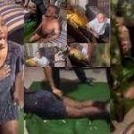 Lady calls her brothers army on boyfriend who flogged her for cheating video
