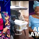 Actress Empress Njamah shares heartbreaking videos from Ada Amehs burial 1