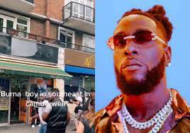 After discovering Burna Boy filming a music video in London, fans were excited and took a selfie (video)