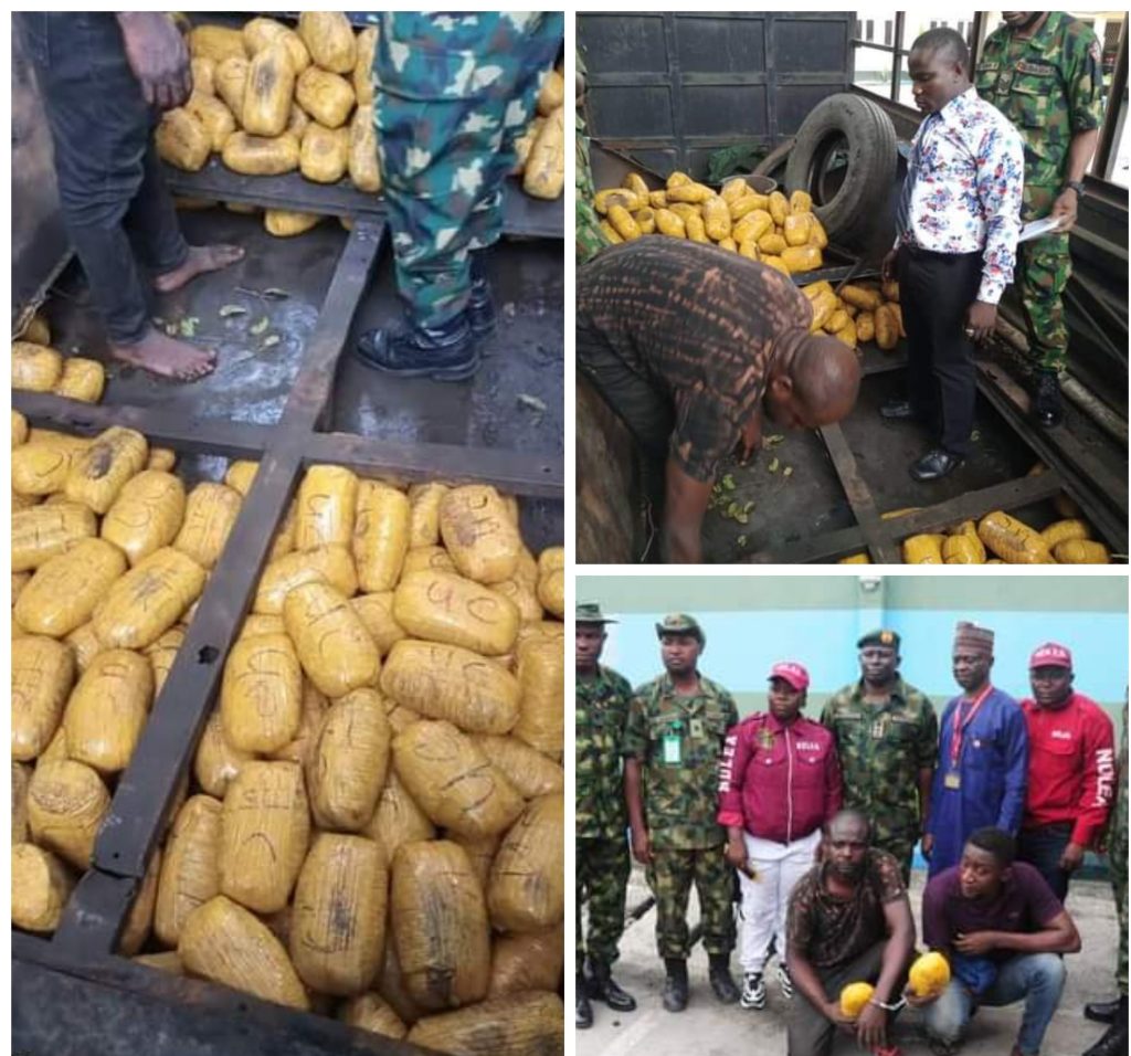 Nigerian soldier seizes 792 parcels of Indian hemp worth N10m in Ogun declines bribe rendered by the drug courier