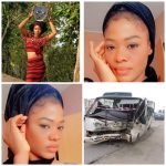 Young lady died as car crashes into bus conveying film crew in Lagos