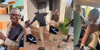 FULAFIA Lecturer and his daughter nabbed for allegedly bullying and stripping a 20-year-old lady over a man [Videos]