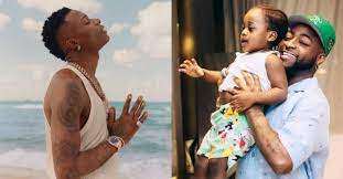 Netizens response as Wizkid grieves the painful death of Davidos Son