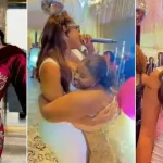 Bride nearly tears up when Angela Okorie unexpectedly graces her wedding and sings song -VIDEO