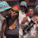 Reactions follow the moment. Kizz Daniel kissed Teni in a new video that also included Bella Shmurda, Seyi Vibez, CKay, and others.