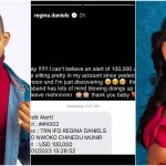 Unnecessary show off – Regina Daniels chastised for showing $100K alert from husband