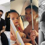 Wizkid finally reveals the face of his second child with Jada P.