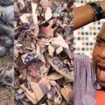 Man expresses anger after sighting heaps of destroyed old Naira notes amidst Naira scarcity (Video)