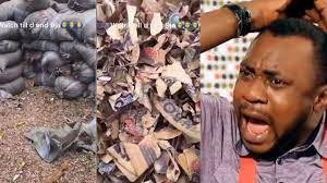Man expresses anger after sighting heaps of destroyed old Naira notes amidst Naira scarcity (Video)