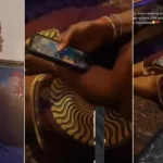 Watch the moment a lady tears up as she bumps into mum reading her WhatsApp chats with boyfriend, video emerges
