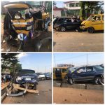 Lagos - Car crushes tricycle carrying a family of four to church, kills one