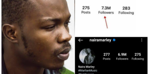Naira Marley followers reduce after Mohbad's death