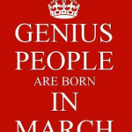 males and females born in the month of March